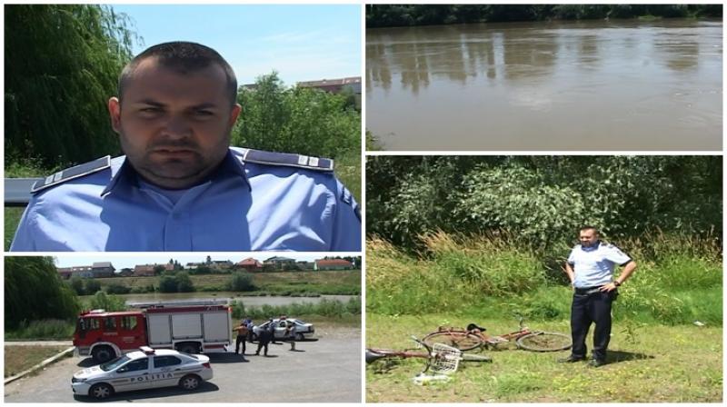 Fetiţă salvată din Mureş de un poliţist