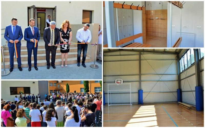 Sala de sport a Școlii Gimnaziale “Aron Cotruș” a fost inaugurată