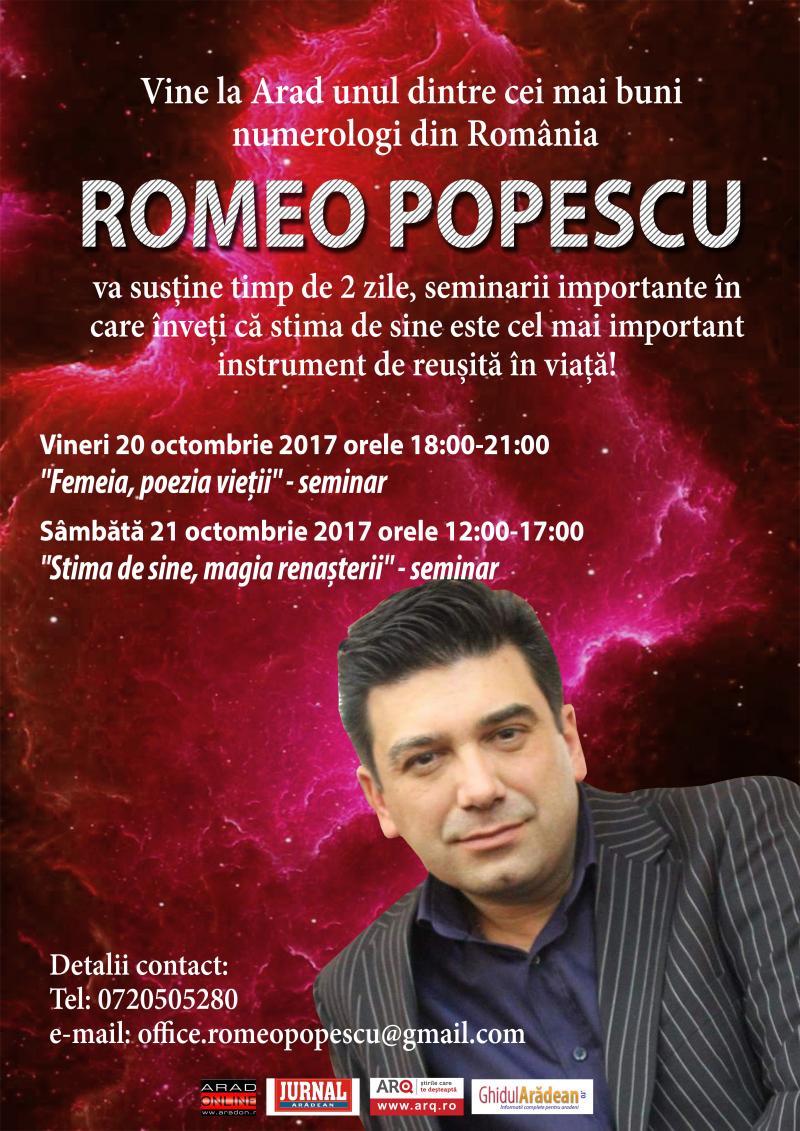 Vine la Arad, unul dintre cei mai buni numerologi din România ! Romeo Popescu te va învăța cum să câștigi în viață !