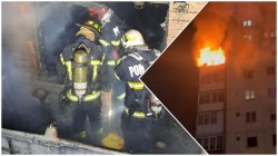 Incendiu cu victime la blocul A7 de pe Calea Aurel Vlaicu