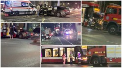 Accident destul de grav în zona UTA între un tramvai și un autoturism