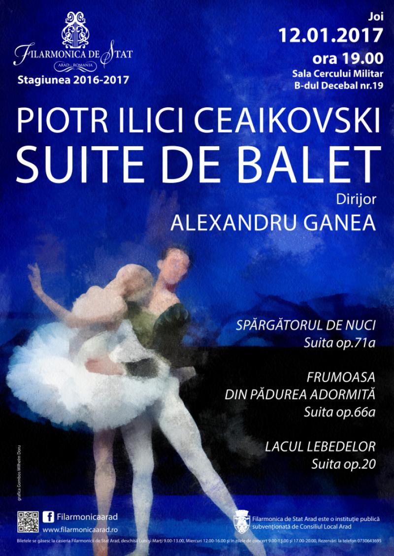 O seară specială, dedicată suitelor de balet la Filarmonica din Arad