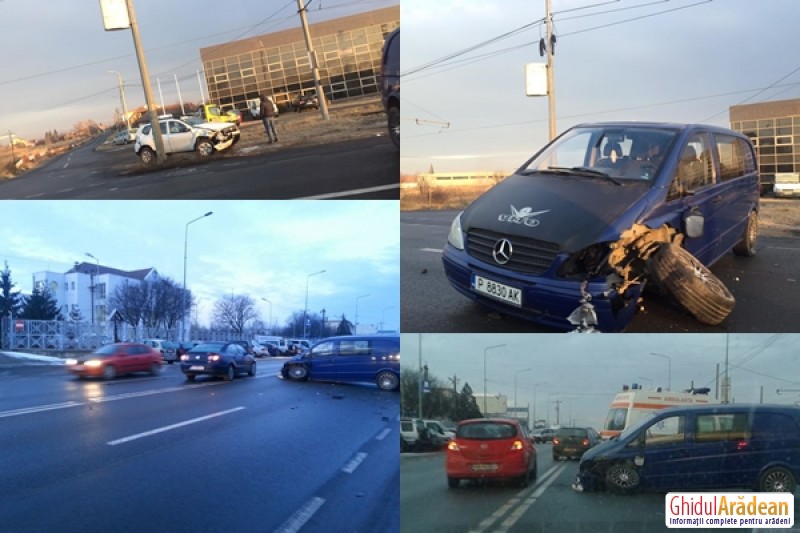 Accident  la ieşire spre Pecica în zona RAR (Foto)