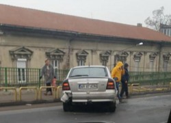 Accident pe viaductul de la Grădişte