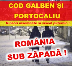 Jumătate din România sub COD GALBEN și PORTOCALIU!!! Sunt anunțate temperaturi și fenomene extreme !