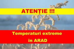 Temperaturi extreme în Arad! Se așteaptă minime greu de îndurat! Vezi cum poți să le depășești !