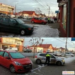 BREAKING NEWS! Agent de Poliţie acroşat de un sofer care a fugit de la locul accidentului! (FOTO)
