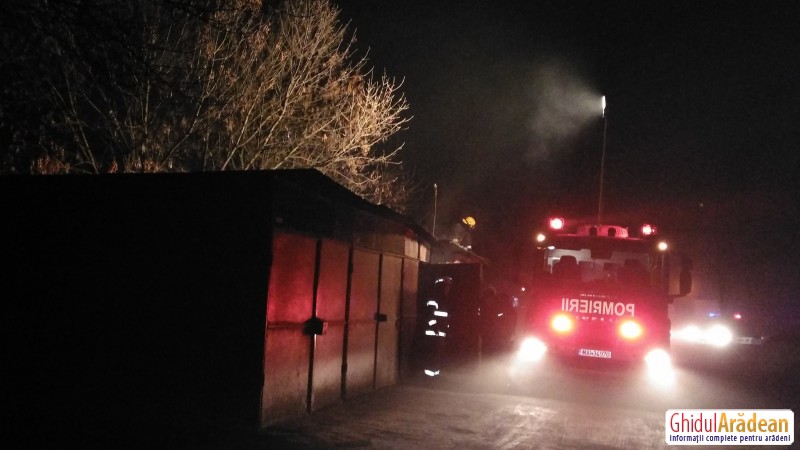 Un Garaj A Luat Foc In Cartierul Micalaca