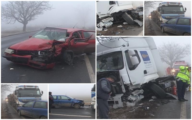 Două accidente pe drumul Arad – Nădlac aproape în acelaşi timp! (Galerie FOTO)
