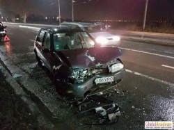 Dublu accident pe Strada Petru Rares, la ieşire din Arad(Galerie FOTO)