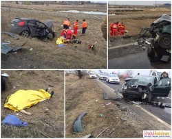 ( FOTO ) ACCIDENT mortal la ieşire din Zimandul Nou