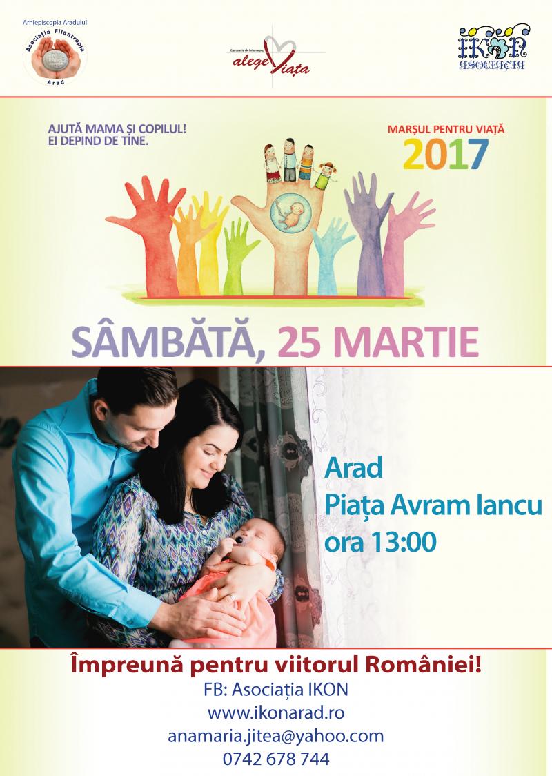 Mâine are loc Marșul pentru viață, în Piața Avram Iancu ! VEZI care este traseul Marșului