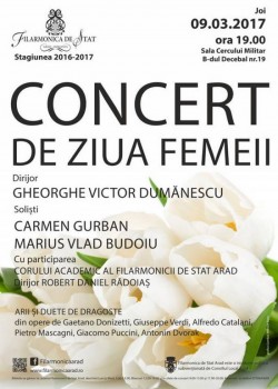 Concert de Ziua Femeii la Filarmonica de Stat Arad

 