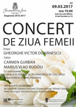 Concert de Ziua Femeii la Filarmonica de Stat Arad

 