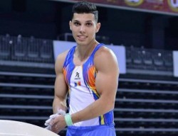 Gimnastul arădean Adelin Kotrong, la startul Cupei Mondiale din Baku