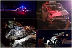 Accident FRONTAL pe şoseaua de centutară (Galerie FOTO)