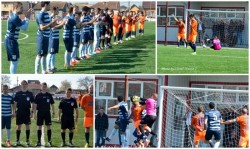 Liga 4-a judeţ: Șoimii Lipova – Frontiera Curtici 2-1. Victorie dramatică, contestată, cursa de urmărire continuă (Galerie FOTO)