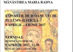 Expoziţie de icoane vechi pe lemn şi sticlă la mănăstirea Maria Radna