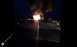 Accident groaznic cu 8 victime, duminică seară, în prima zi de Paşti ! O maşină a luat foc !