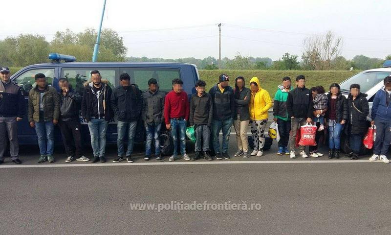 17 cetățeni străini opriți la frontieră din drumul ilegal spre Spaţiul Schengen