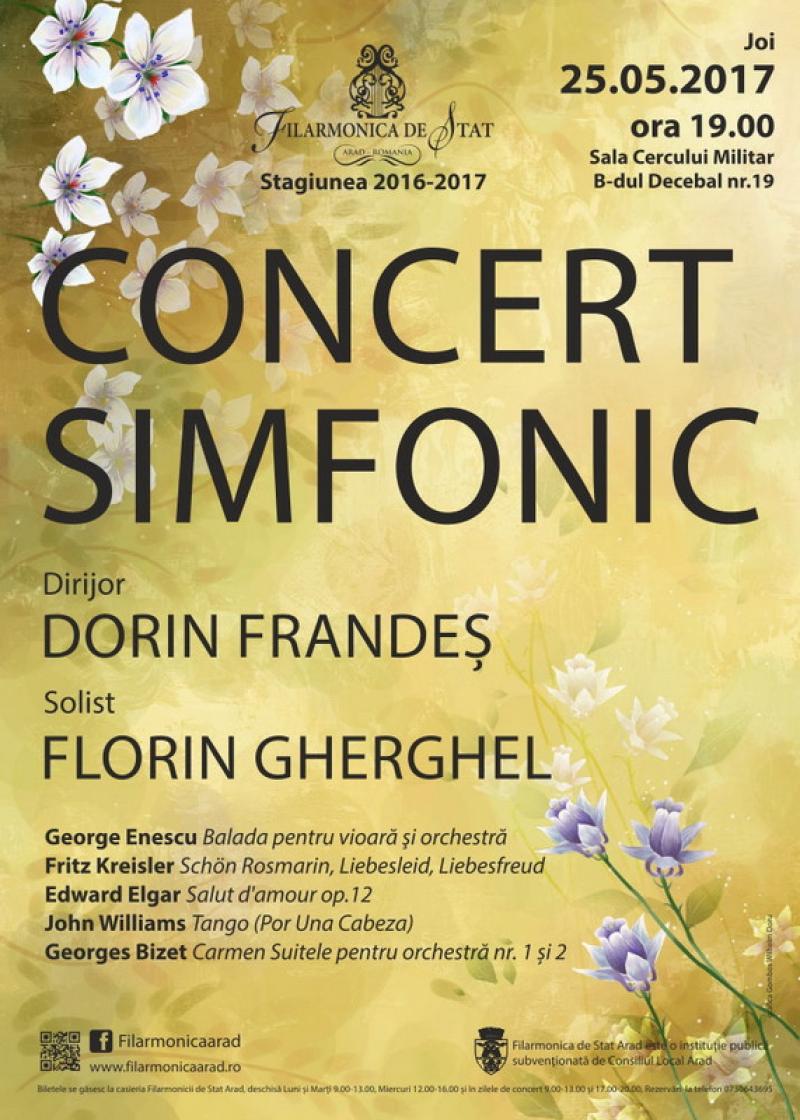 CONCERT SIMFONIC sub bagheta dirijorului Dorin Frandeş