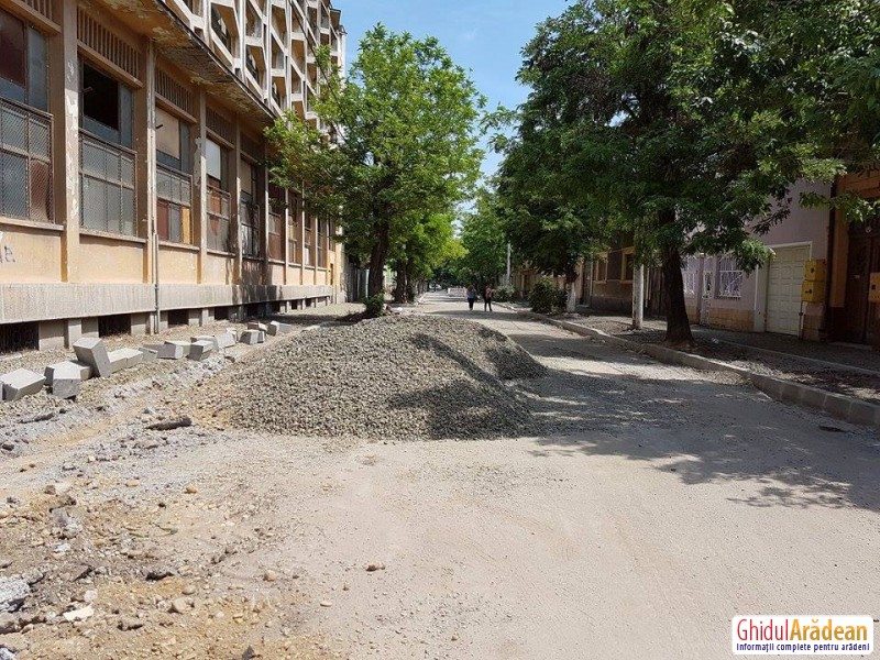 Au început lucrările de reabilitare pe strada Eminescu