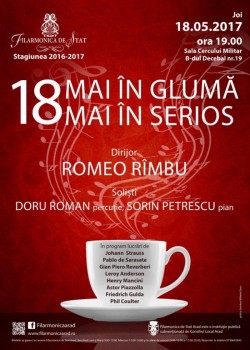 „18 mai în glumă, 18 mai în serios”, Spectacol simfonic la Filarmonica din Arad