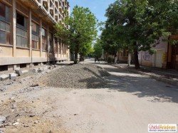 Au început lucrările de reabilitare pe strada Eminescu