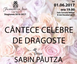 Cântece celebre de dragoste într-un concert la Filarmonica din Arad