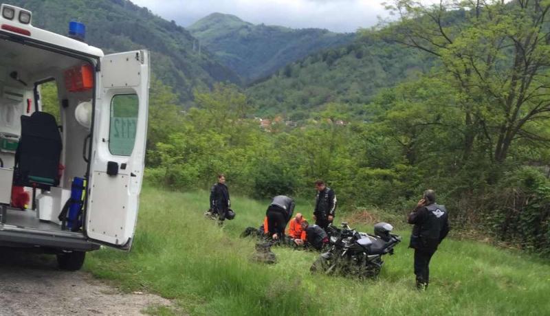 Motociclist accidentat grav pe DN 7 ! 