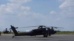 Deasupra Aradului, astăzi au zburat 10 elicoptere americane !