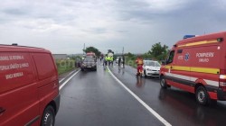 Accident pe drumul Arad-Oradea (Galerie FOTO)