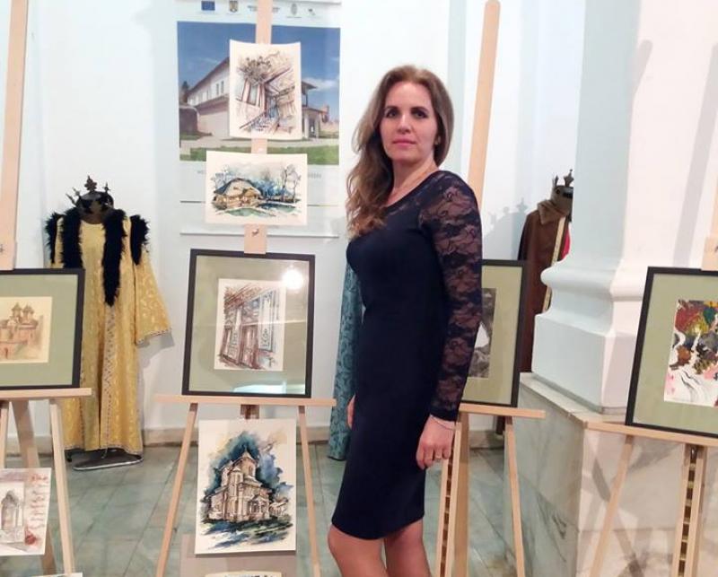 Acuarelista arădeană Aneta Beatrice Filip, va avea expoziţie personală la Castelul de la Hunedoara