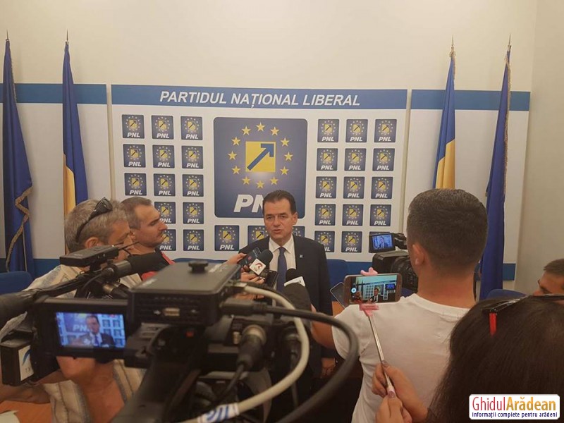 VIDEO! Ludovic Orban, în vizită la Arad: peste 500.000 locuri de muncă sunt în pericol!