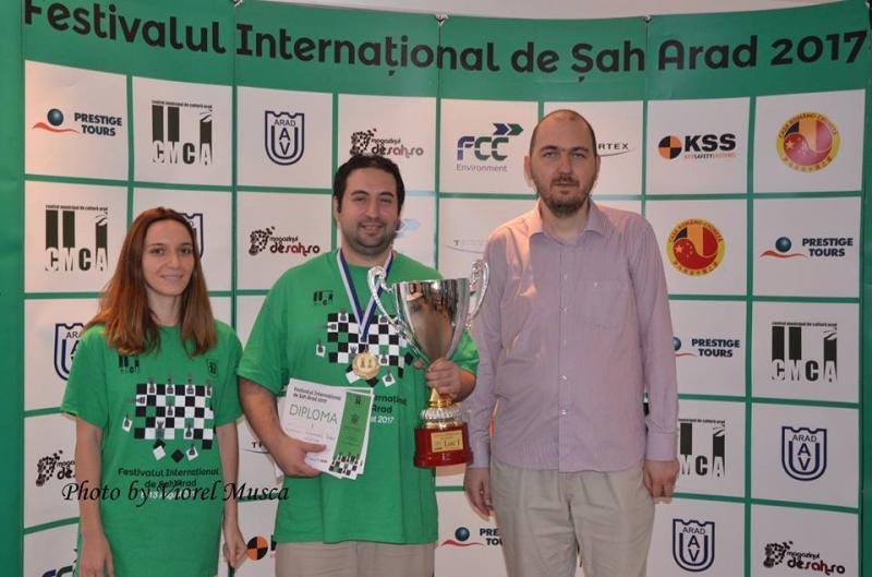 Partida care a decis învingătorul, la turneul internatinal de Şah 2017 de la Arad