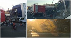 Accident MORTAL marți dimineața pe Autostrada ce leagă Timișoara de Arad ! [UPDATE Galerie FOTO]