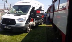 Accident cu victimă în zona stadionului UTA între un tramvai şi un microbus 