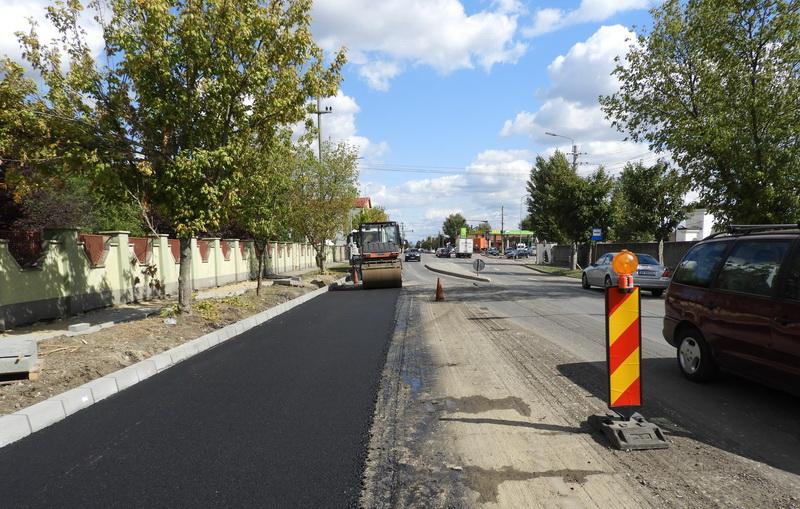 Lucrări de asfaltare pe Calea Bodrogului 