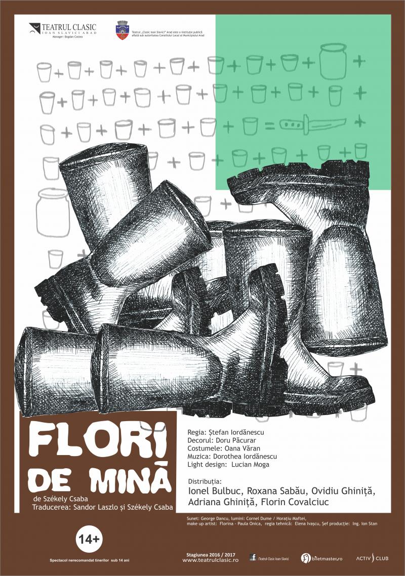 Flori de mină, cea mai nouă producţie a teatrului Ioan Slavici din Arad, pusă din nou în scenă!