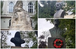 Busturile nimănui în văzul tuturor! Hoţii de fier vechi au vandalizat monumentele din Arad