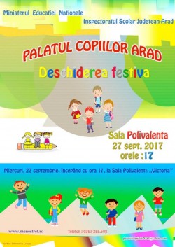 Deschiderea festivă a Palatului Copiilor Arad 