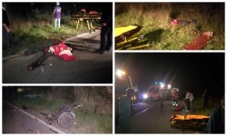 Accident cu patru victime pe şoseaua dintre Ineu şi Şeleuş! O căruţă spulberată de un autoturism 