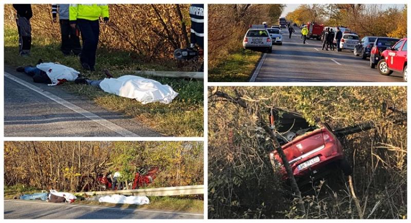 Tragedie la ieşirea din Arad spre Sagu, doi morţi şi doi răniţi!