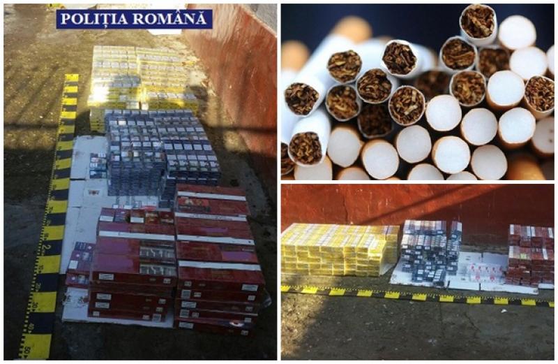 Captură impresionantă de ţigări de contrabandă în urma unor percheziţii efectuate în localităţile Almaş, Dieci şi Buteni!