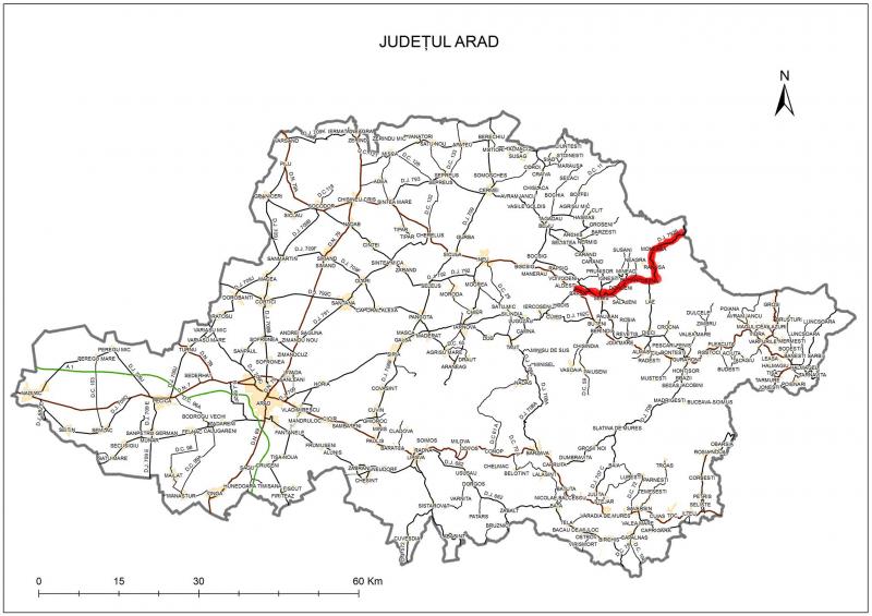 CJA aşteaptă finanţare pentru tronsonul de drum Bîrsa-Moneasa 