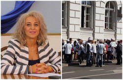 Prefectul Aradului Florentina Horgea, faţă în faţă cu primele proteste! 