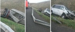 Accident pe Autostrada Timişoara – Arad. Un bărbat în stare gravă, iar un altul refuză ajutorul medical