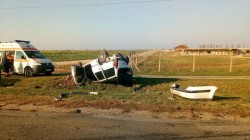 Accident grav la ieşirea din  Şiria