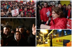 1 Decembrie scăldat în violenţă! PSD aduce 50 de autocare cu simpatizanţi să se opună protestului #REZIST