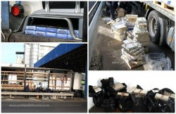 Captură record de ţigări de contrabandă, confiscată la frontiera Nădlac